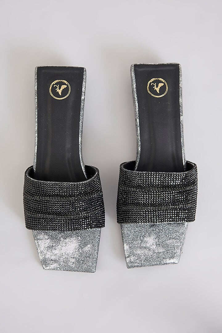 Jia Square Black Half Heel