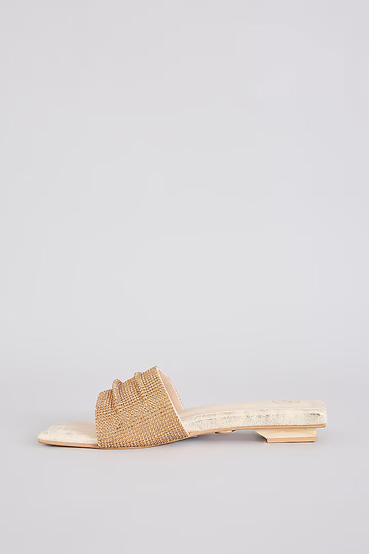 Jia Square Gold Half Heel