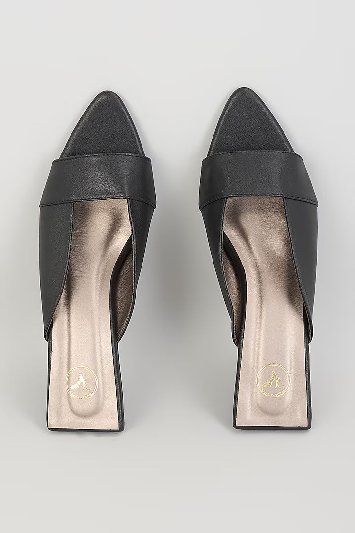 Zara Black Kitten Heel