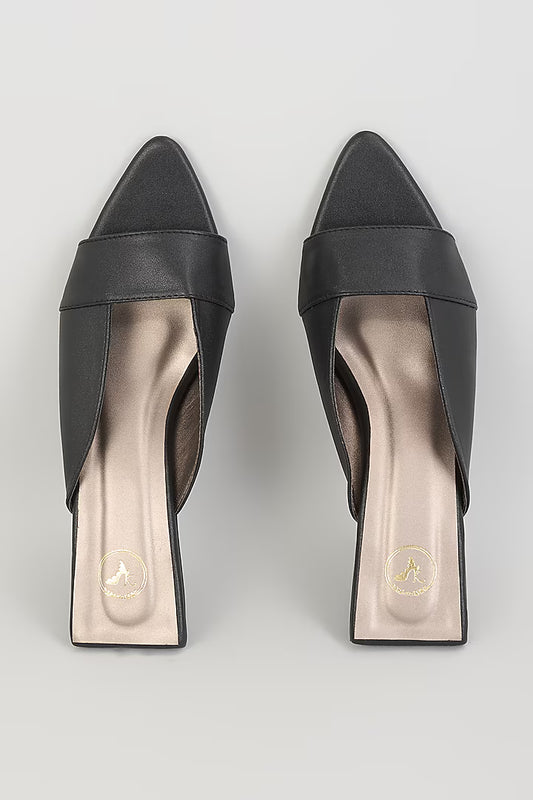 Zara Black Kitten Heel