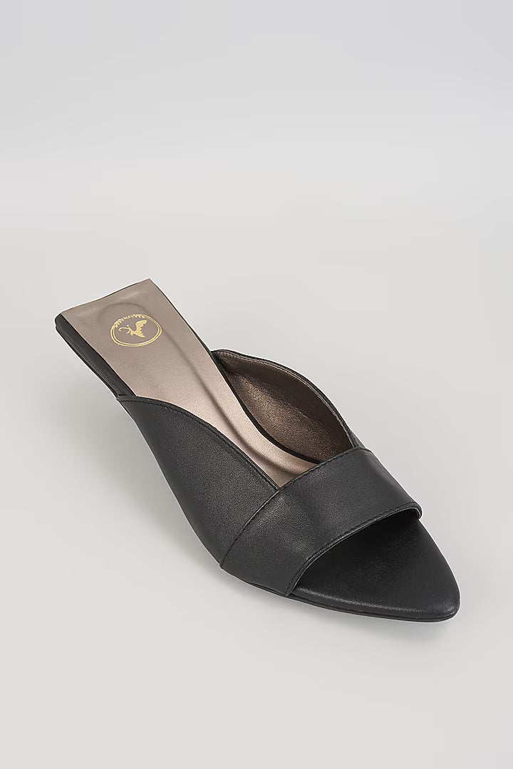 Zara Black Kitten Heel