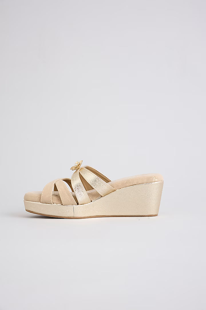 Gold Petal Wedge
