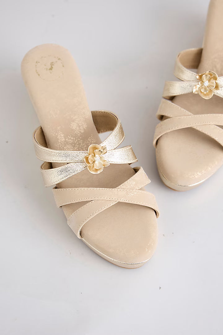 Gold Petal Wedge